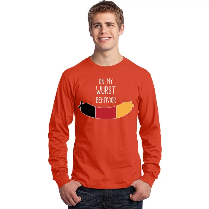 On My Worst Behavior Oktoberfest Tall Long Sleeve T-Shirt