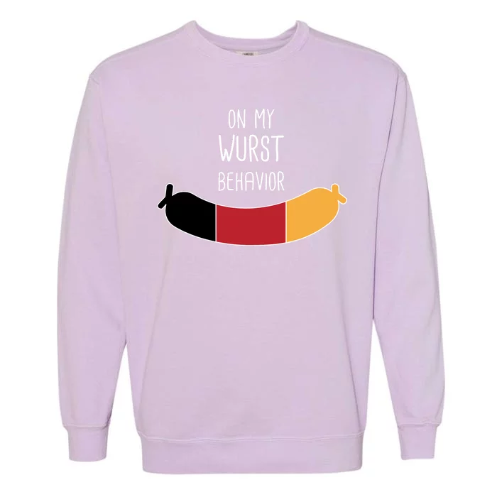 On My Worst Behavior Oktoberfest Garment-Dyed Sweatshirt