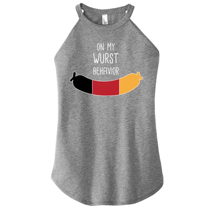 On My Worst Behavior Oktoberfest Women’s Perfect Tri Rocker Tank