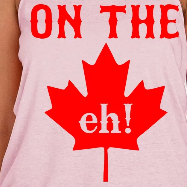 On The Eh! Team Women's Knotted Racerback Tank