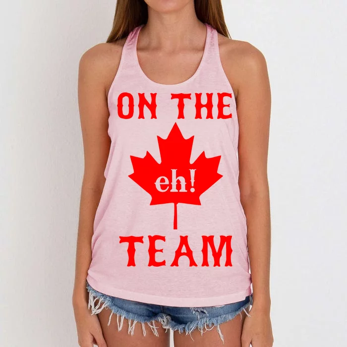 On The Eh! Team Women's Knotted Racerback Tank