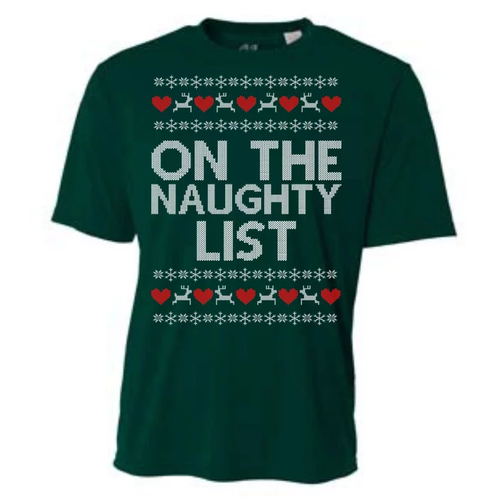 On The Naughty List Ugly Christmas Cooling Performance Crew T-Shirt