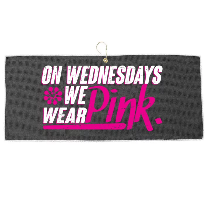 On Wednesday We Wear Pink Large Microfiber Waffle Golf Towel