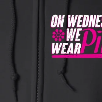 On Wednesday We Wear Pink Full Zip Hoodie