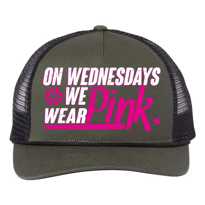 On Wednesday We Wear Pink Retro Rope Trucker Hat Cap