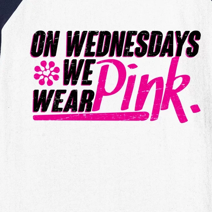 On Wednesday We Wear Pink Baseball Sleeve Shirt