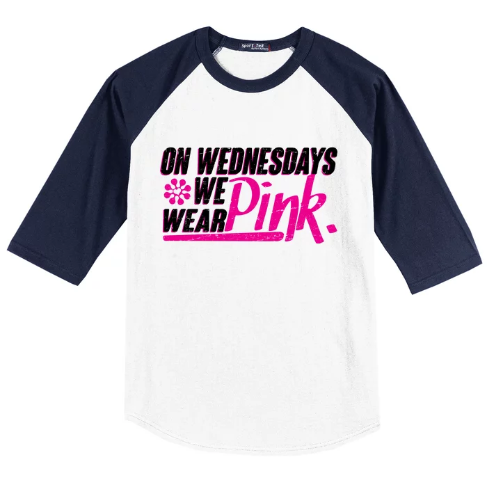 On Wednesday We Wear Pink Baseball Sleeve Shirt