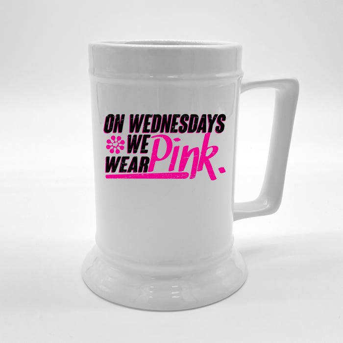 On Wednesday We Wear Pink Front & Back Beer Stein