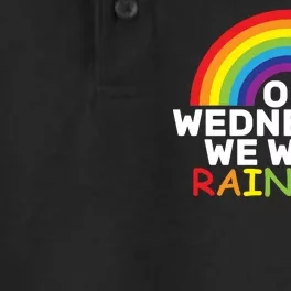 On Wednesday We Wear Rainbow Dry Zone Grid Performance Polo