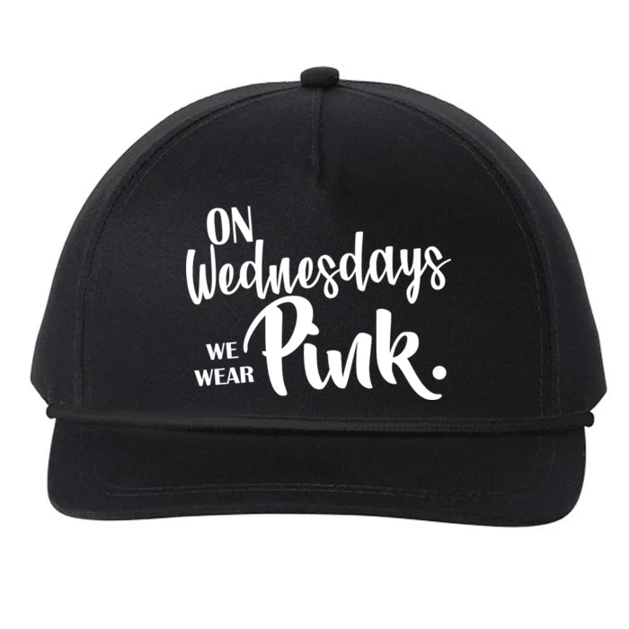 On Wednesdays We Wear Pink Snapback Five-Panel Rope Hat