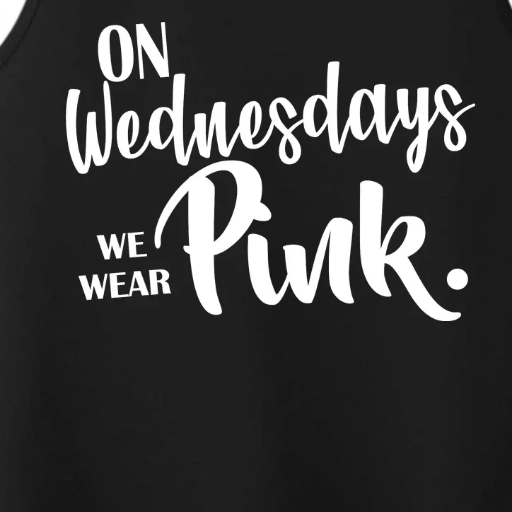 On Wednesdays We Wear Pink Performance Tank