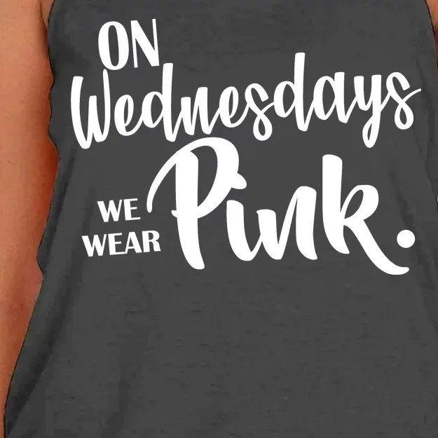 On Wednesdays We Wear Pink Women's Knotted Racerback Tank