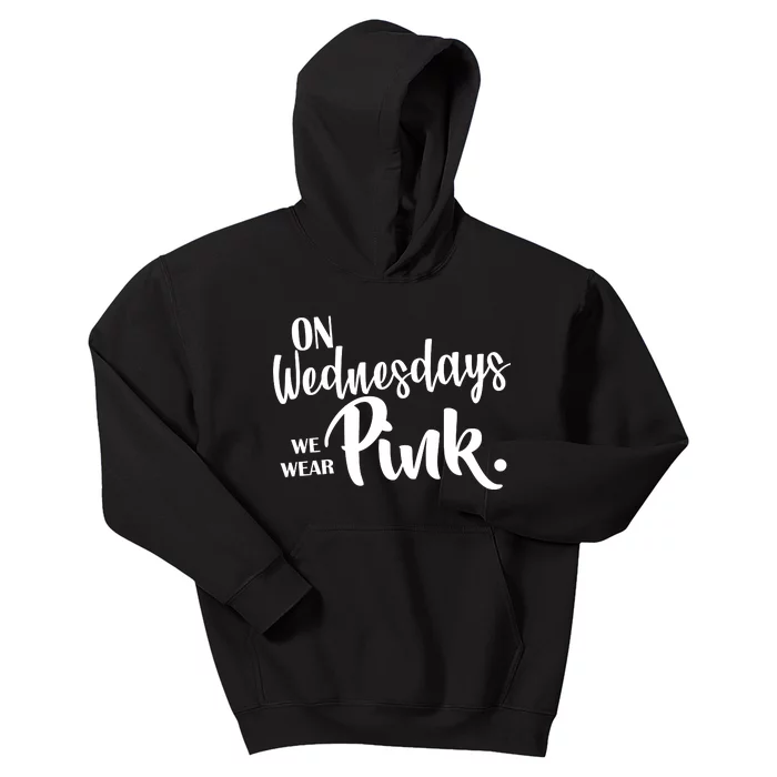 On Wednesdays We Wear Pink Kids Hoodie