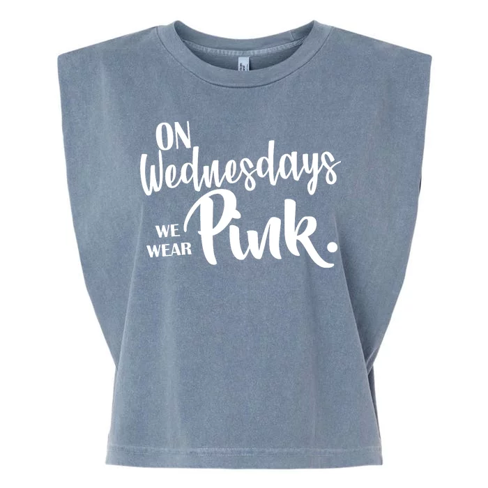 On Wednesdays We Wear Pink Garment-Dyed Women's Muscle Tee