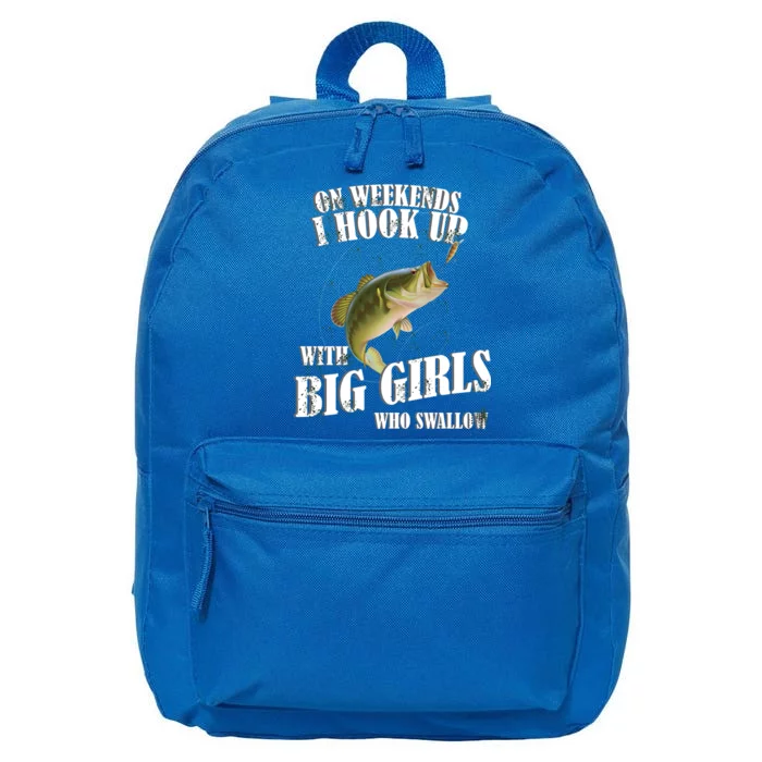 On Weekends I Hook Up With Big Girls Who Swallow 16 in Basic Backpack