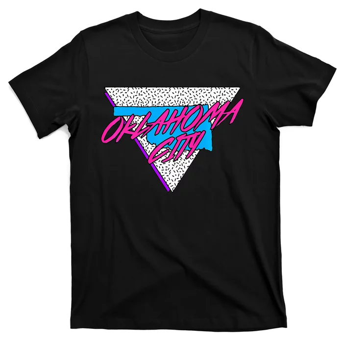 Oklahoma Neon 80s Retro Oklahoma City T-Shirt