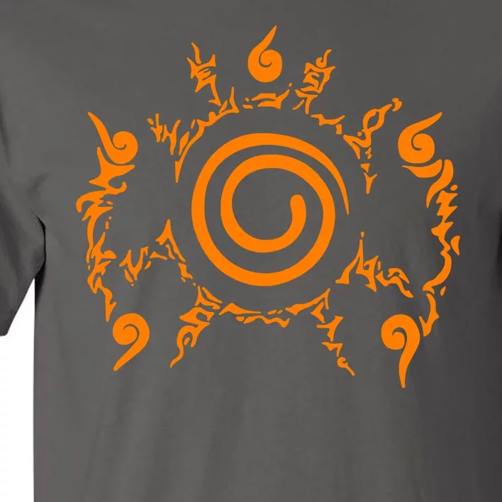 Orange Nine 9 Tail Kurama Seal Tall T-Shirt