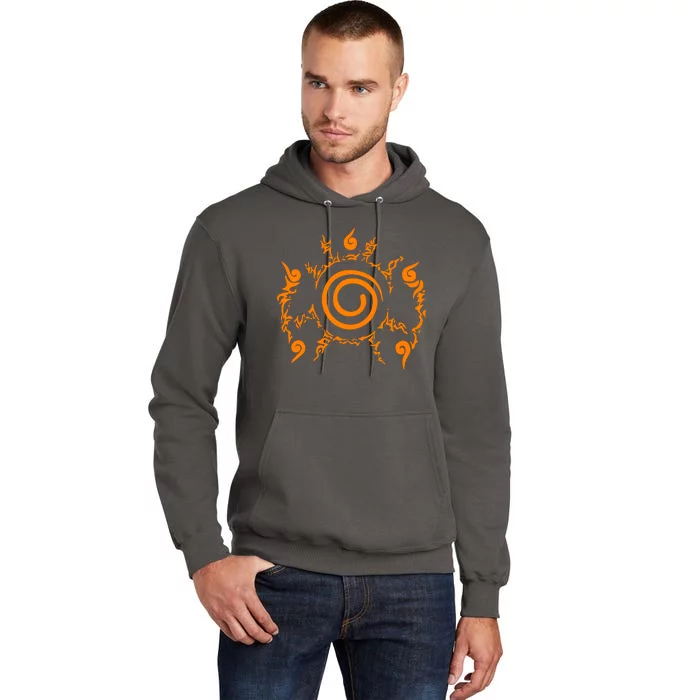 Orange Nine 9 Tail Kurama Seal Tall Hoodie