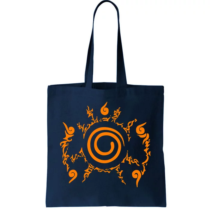 Orange Nine 9 Tail Kurama Seal Tote Bag