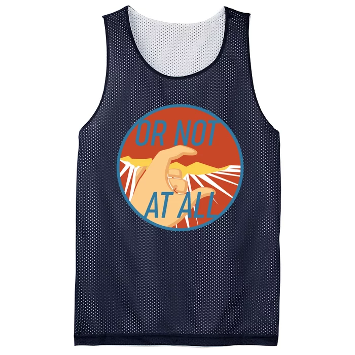 Or Not At All Hand Emblem Mesh Reversible Basketball Jersey Tank