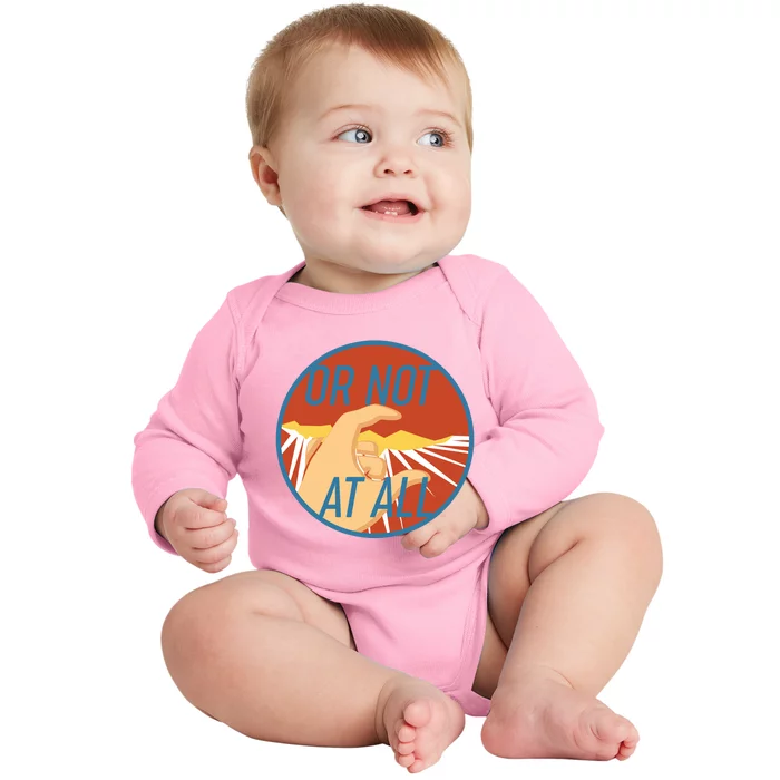 Or Not At All Hand Emblem Baby Long Sleeve Bodysuit