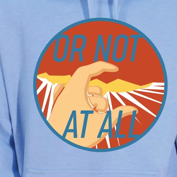 Or Not At All Hand Emblem Unisex Surf Hoodie