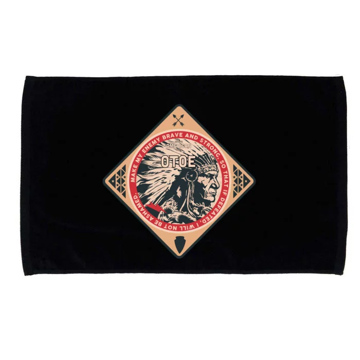 Otoe Native American Indian Brave Strong Enemy Gift Microfiber Hand Towel