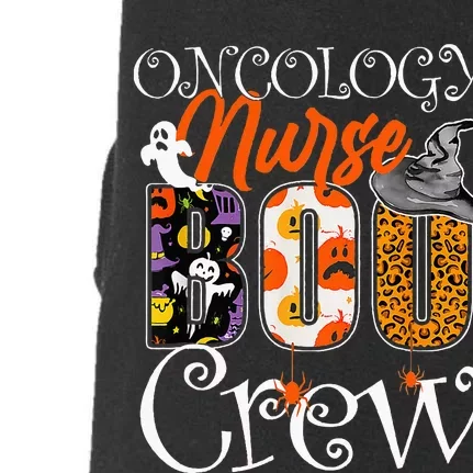 Oncology Nurse Boo Crew Halloween Oncology Nurse Costume Doggie 3-End Fleece Hoodie