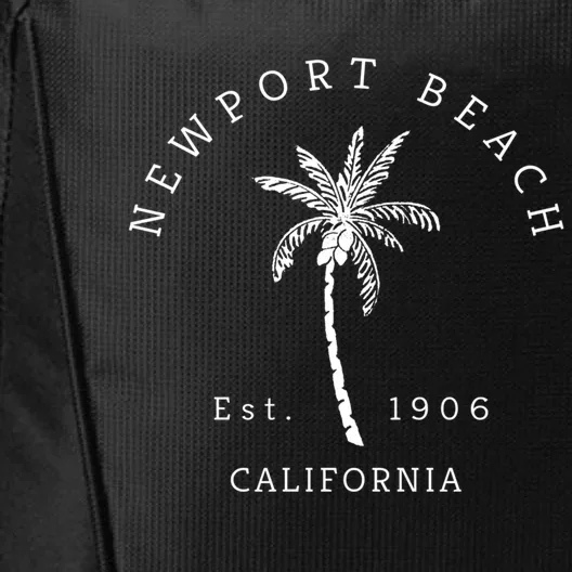 Original Newport Beach Ca Palm Tree Unique Novelty Art Great Gift City Backpack