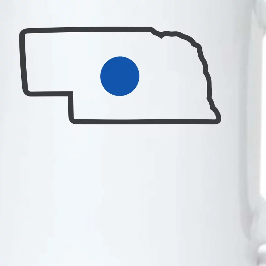 Omaha Nebraska Blue Dot Black Color Changing Mug