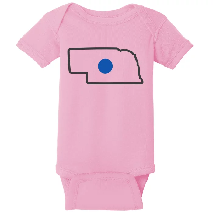 Omaha Nebraska Blue Dot Baby Bodysuit