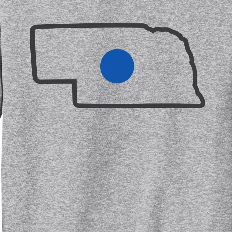 Omaha Nebraska Blue Dot Tall Sweatshirt