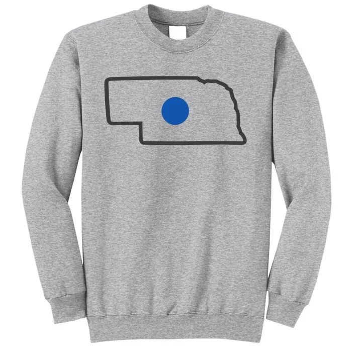 Omaha Nebraska Blue Dot Tall Sweatshirt