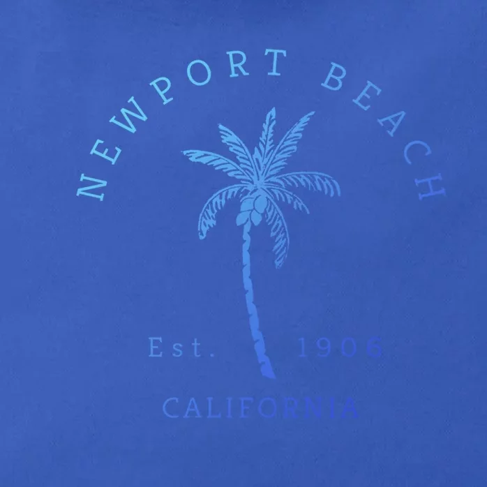 Original Newport Beach Ca Palm Tree Unique Novelty Art Great Gift Zip Tote Bag