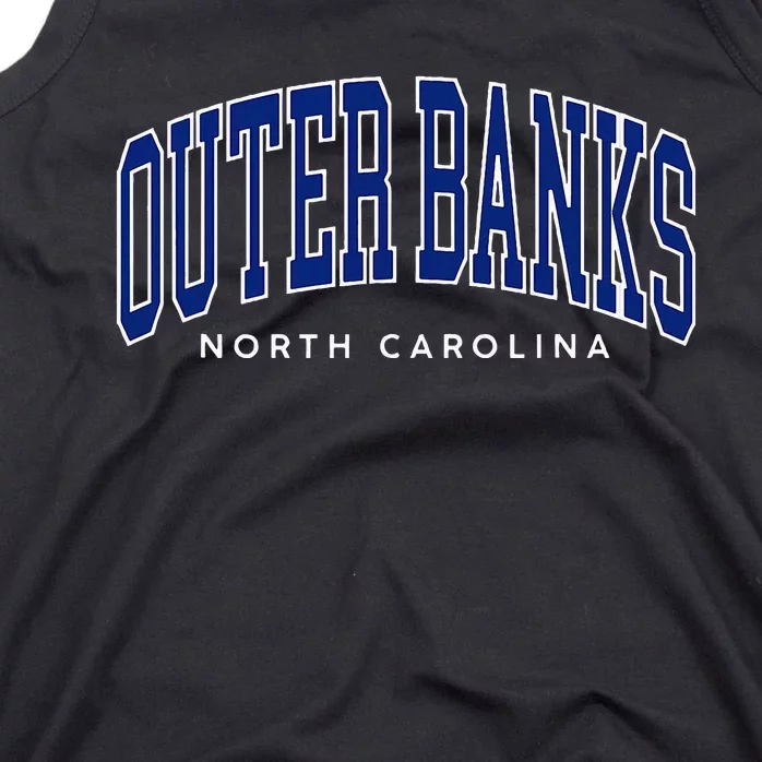 Obx North Carolina Summer Retro Preppy Throwback Tank Top