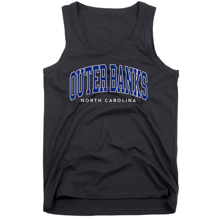 Obx North Carolina Summer Retro Preppy Throwback Tank Top