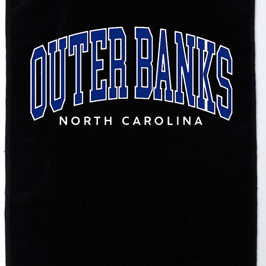 Obx North Carolina Summer Retro Preppy Throwback Platinum Collection Golf Towel