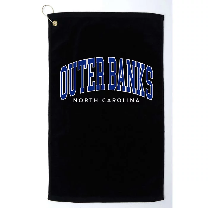 Obx North Carolina Summer Retro Preppy Throwback Platinum Collection Golf Towel