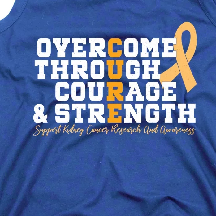 Overcome Ney Cancer Orange Ribbon Event March Gift Cute Gift Tank Top