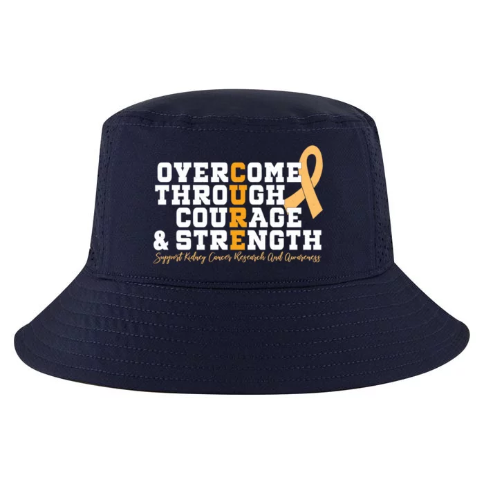 Overcome Ney Cancer Orange Ribbon Event March Gift Cute Gift Cool Comfort Performance Bucket Hat