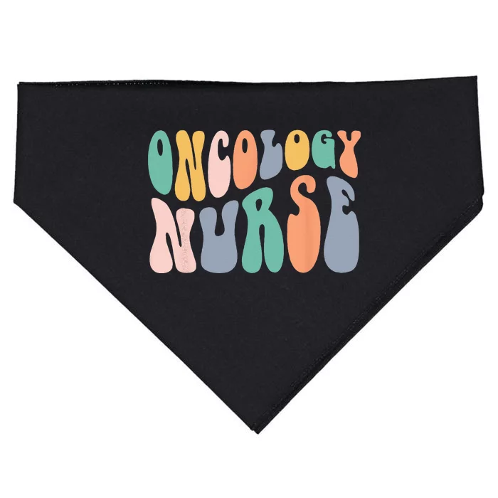 Oncology Nurse Cancer Support Retro Trendy For Nurse USA-Made Doggie Bandana