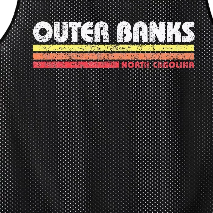 Obx North Carolina Nc Retro Souvenir Mesh Reversible Basketball Jersey Tank