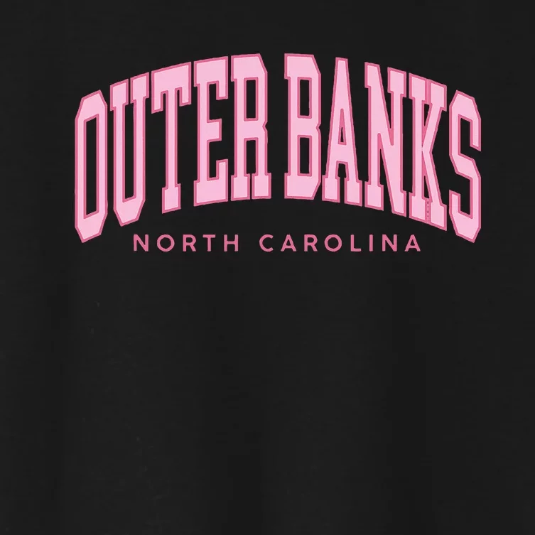 Obx North Carolina Summer Preppy Throwback Women's Crop Top Tee