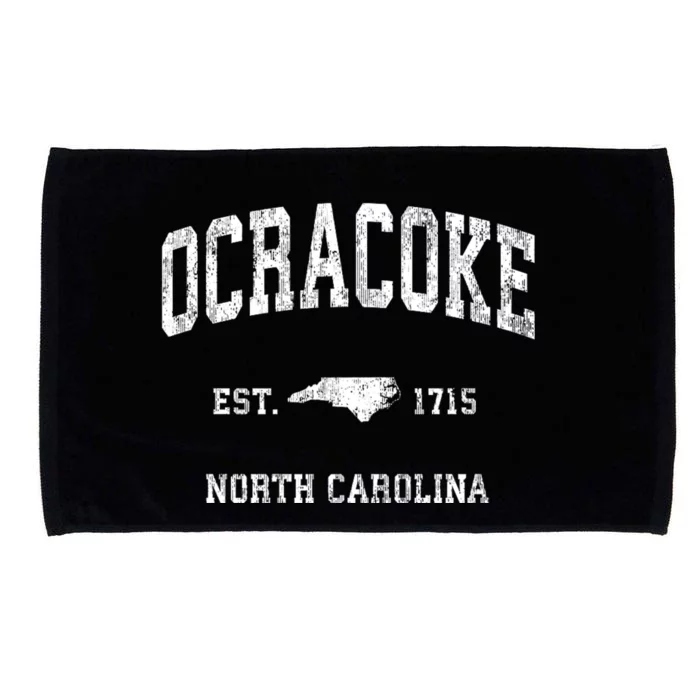 Ocracoke North Carolina Nc Vintage Athletic Microfiber Hand Towel