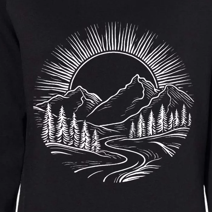 Outdoors Nature Cool Hiking Camping Summer Womens California Wash Sweatshirt