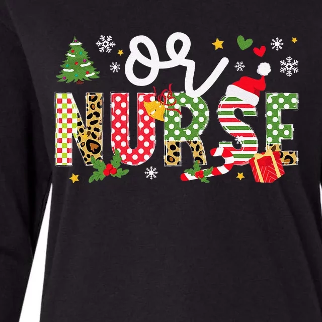 Or Nurse Christmas Operating Room Nurse Xmas Party Womens Cotton Relaxed Long Sleeve T-Shirt