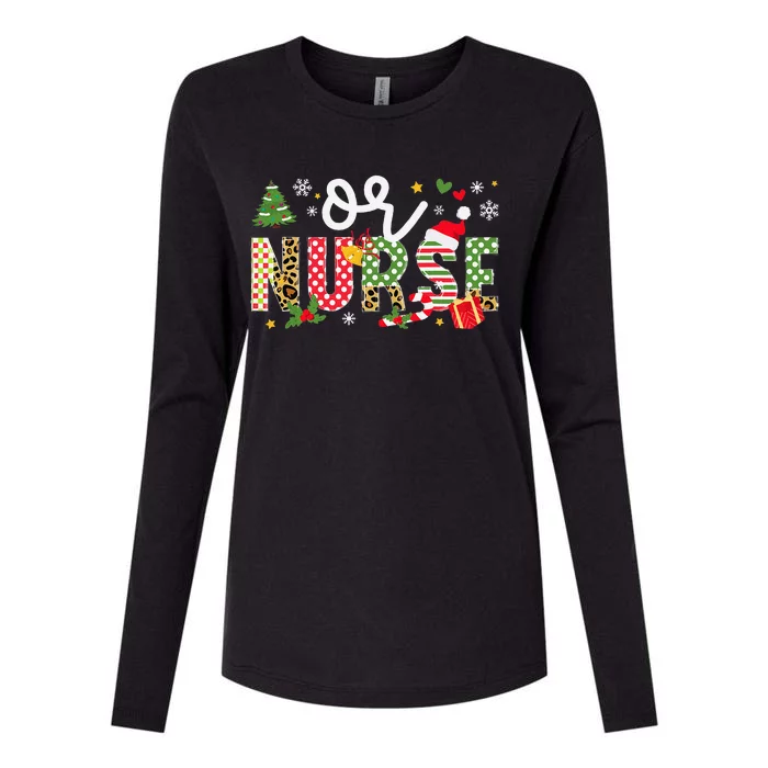 Or Nurse Christmas Operating Room Nurse Xmas Party Womens Cotton Relaxed Long Sleeve T-Shirt