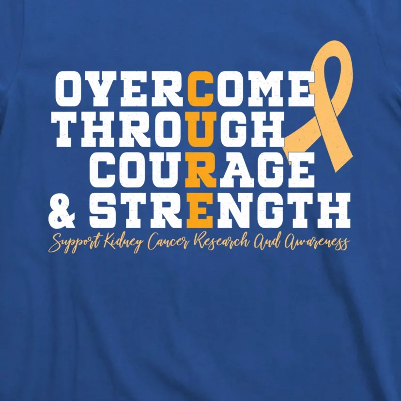 Overcome Ney Cancer Orange Ribbon Event March Gift T-Shirt