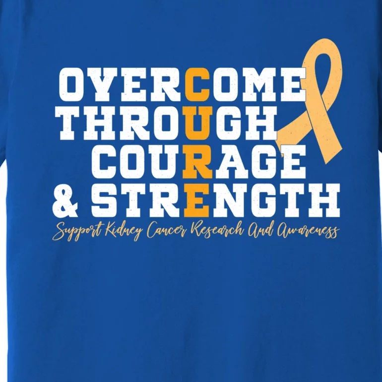 Overcome Ney Cancer Orange Ribbon Event March Gift Premium T-Shirt