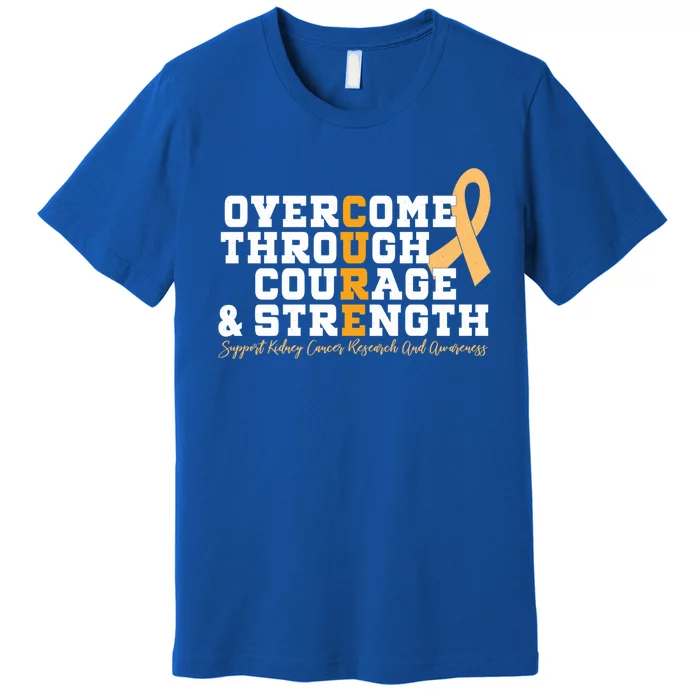 Overcome Ney Cancer Orange Ribbon Event March Gift Premium T-Shirt